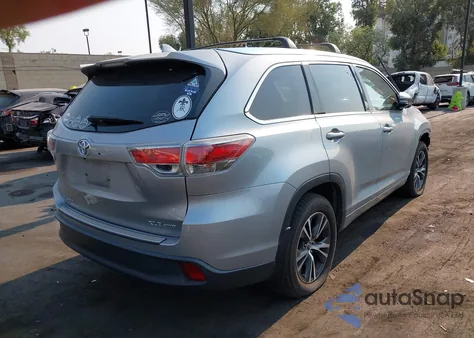 2016 Toyota Highlander Xle V6 из США, поврежденный, VIN 5TDJKRFH2GS506727